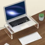 Clear Acrylic Monitor Stand 15Cm Height For Computer Laptop Ergonomic