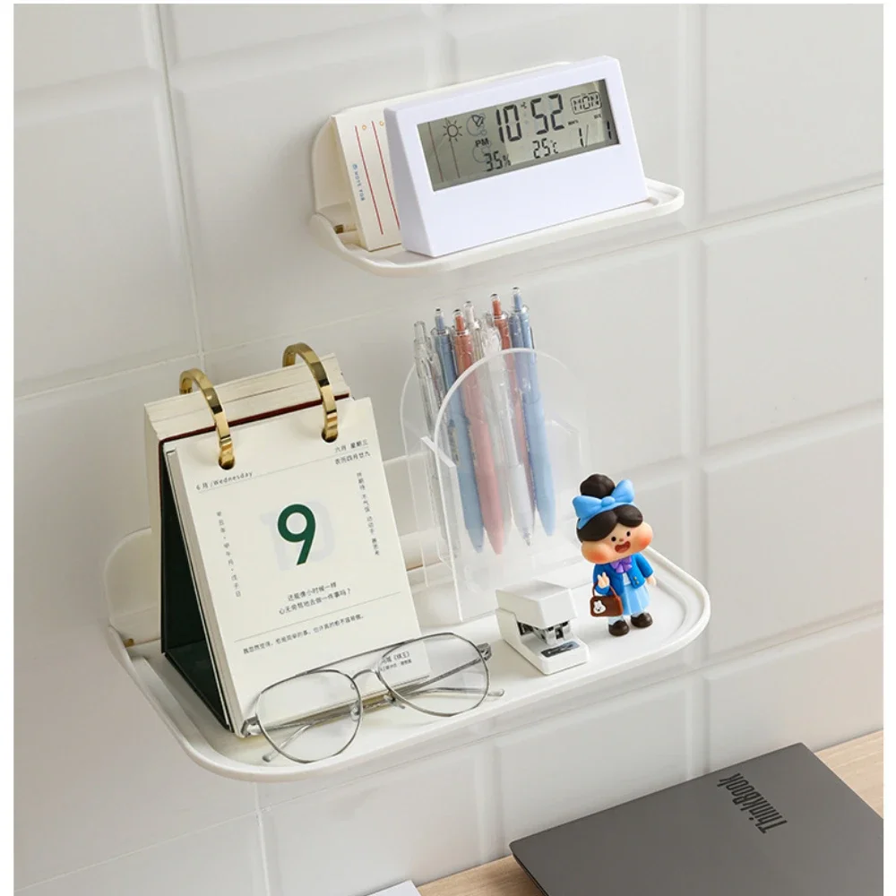 Folding Wall Mounted Shelf Saving Space Foldable Storage Rack - Image 2