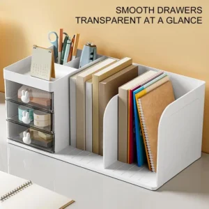 Desk Organizer With Drawer File Holders And Pen Holders Simple Drawer